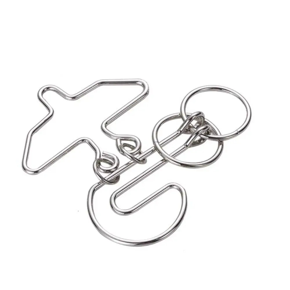 3D Metal Puzzle IQ Mind Teaser - Kong Ming Lock Interlocking Game for Adults and Children