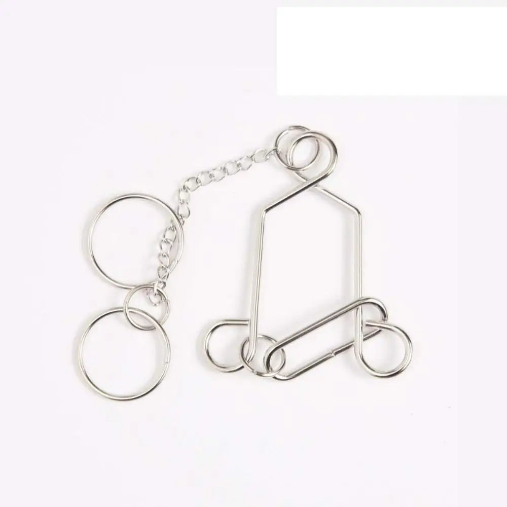 3D Metal Puzzle IQ Mind Teaser - Kong Ming Lock Interlocking Game for Adults and Children