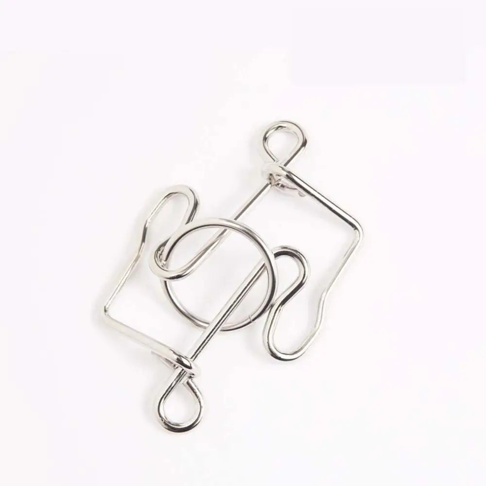 3D Metal Puzzle IQ Mind Teaser - Kong Ming Lock Interlocking Game for Adults and Children