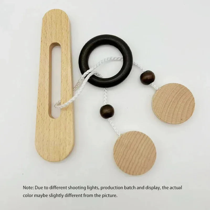 3D Wooden Interlocking Ring Puzzle - Logic and Spatial Thinking Development Game for All Ages