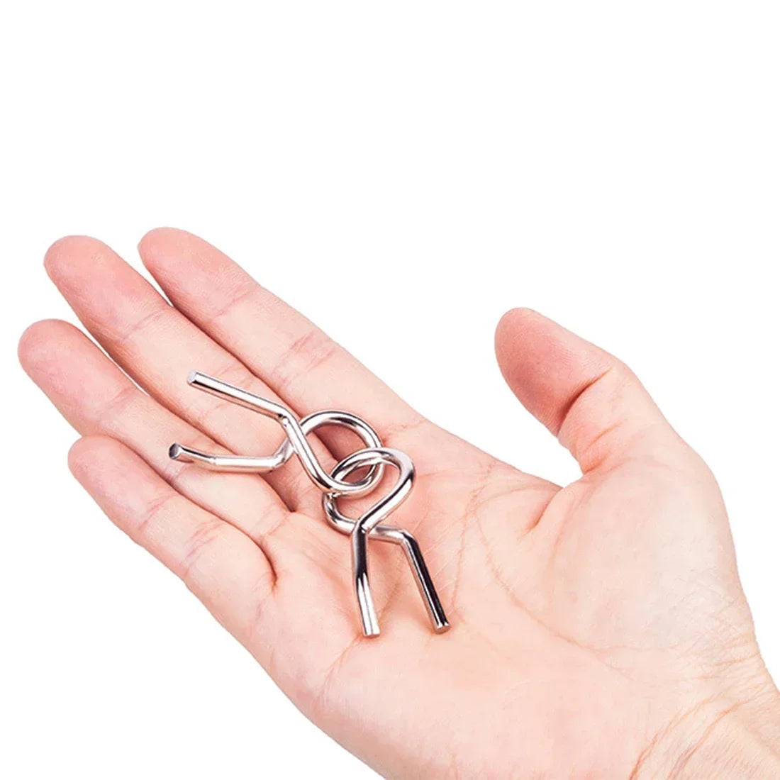 Intelligent Metal Chinese Ring Puzzle - Brain Teaser IQ Game for All Ages
