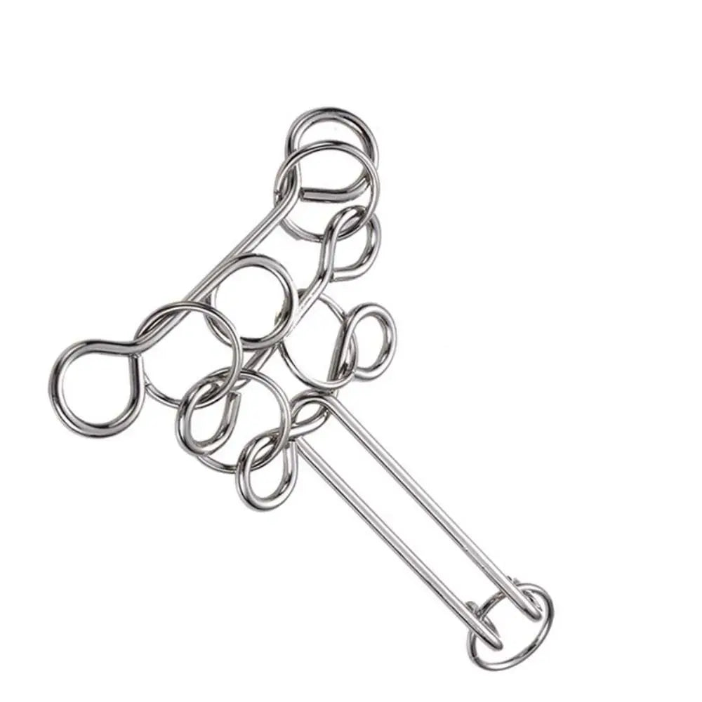 3D Metal Puzzle IQ Mind Teaser - Kong Ming Lock Interlocking Game for Adults and Children