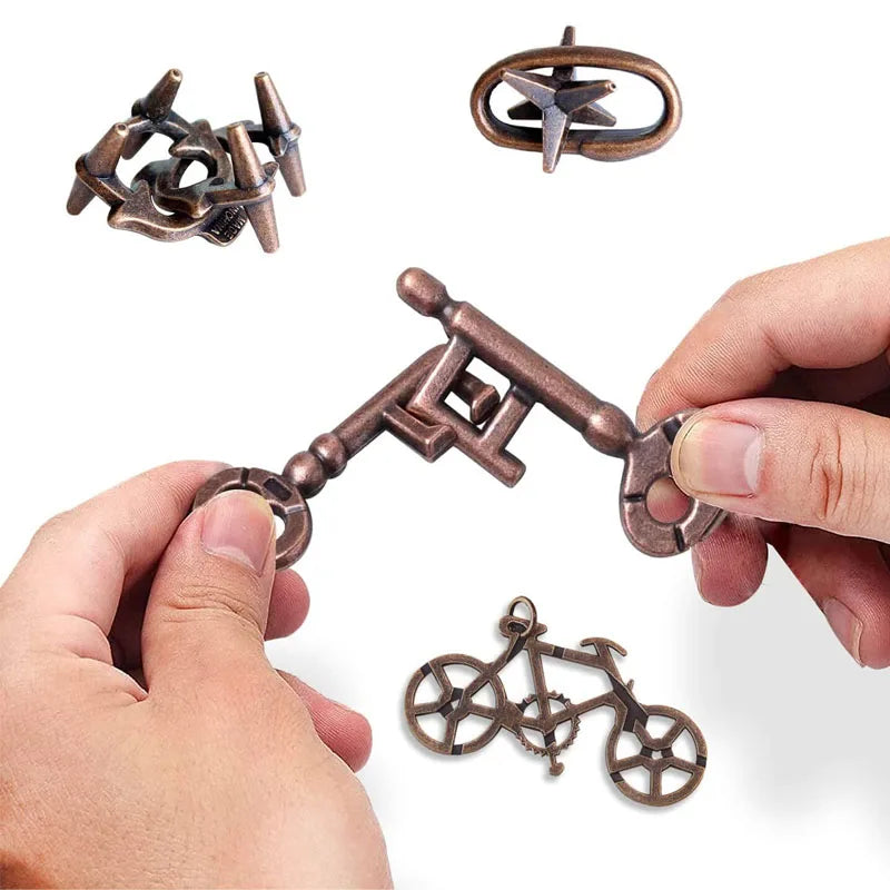 3D Metal Puzzle Toys for Children and Adults - IQ Brain Teaser and Casse Tete for Creative Minds