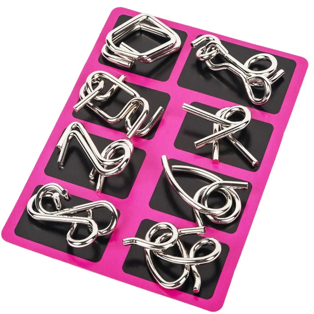 Intelligent Metal Chinese Ring Puzzle - Brain Teaser IQ Game for All Ages