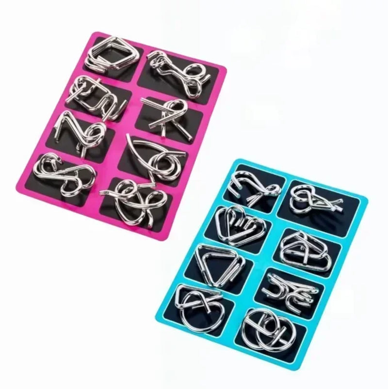 Intelligent Metal Chinese Ring Puzzle - Brain Teaser IQ Game for All Ages