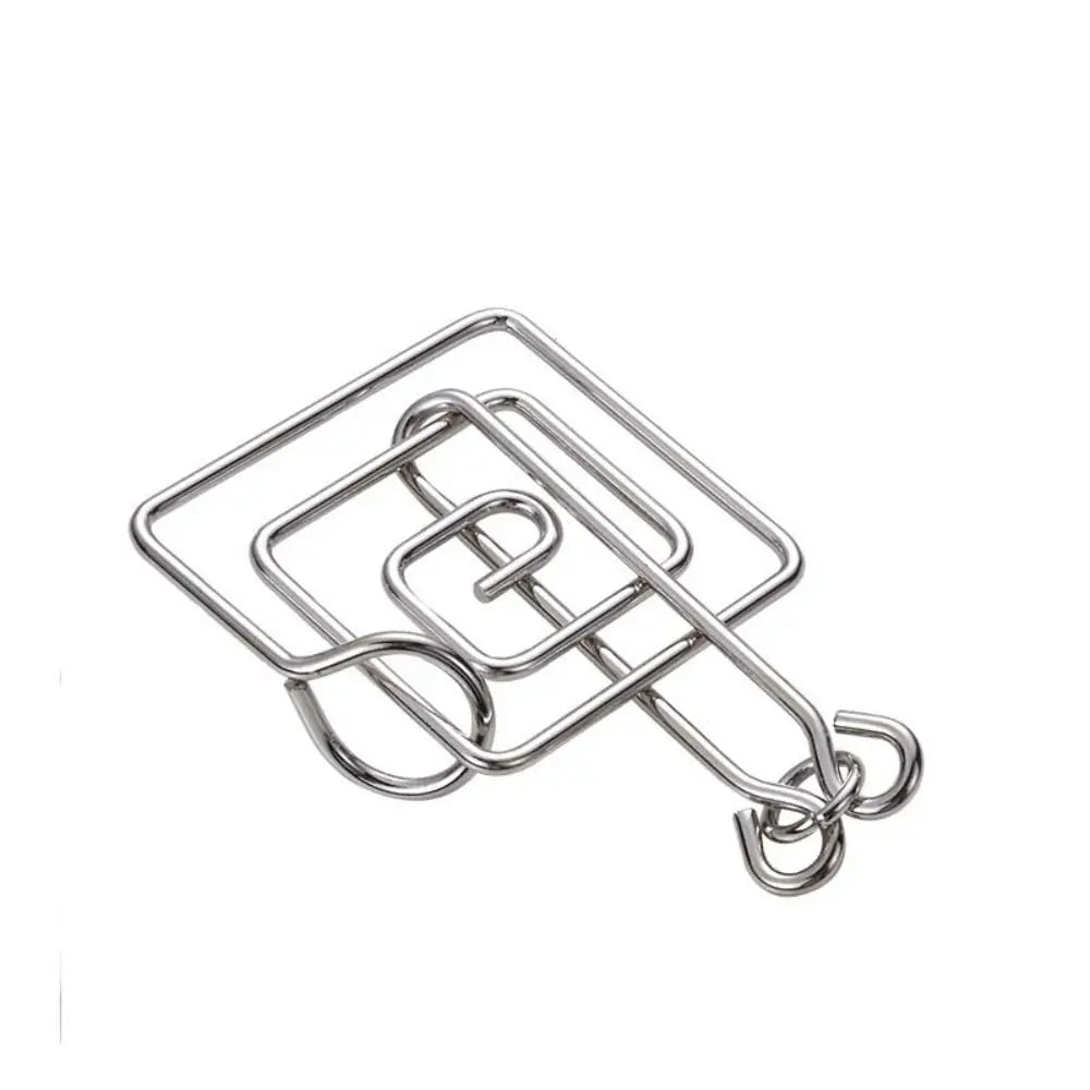 3D Metal Puzzle IQ Mind Teaser - Kong Ming Lock Interlocking Game for Adults and Children