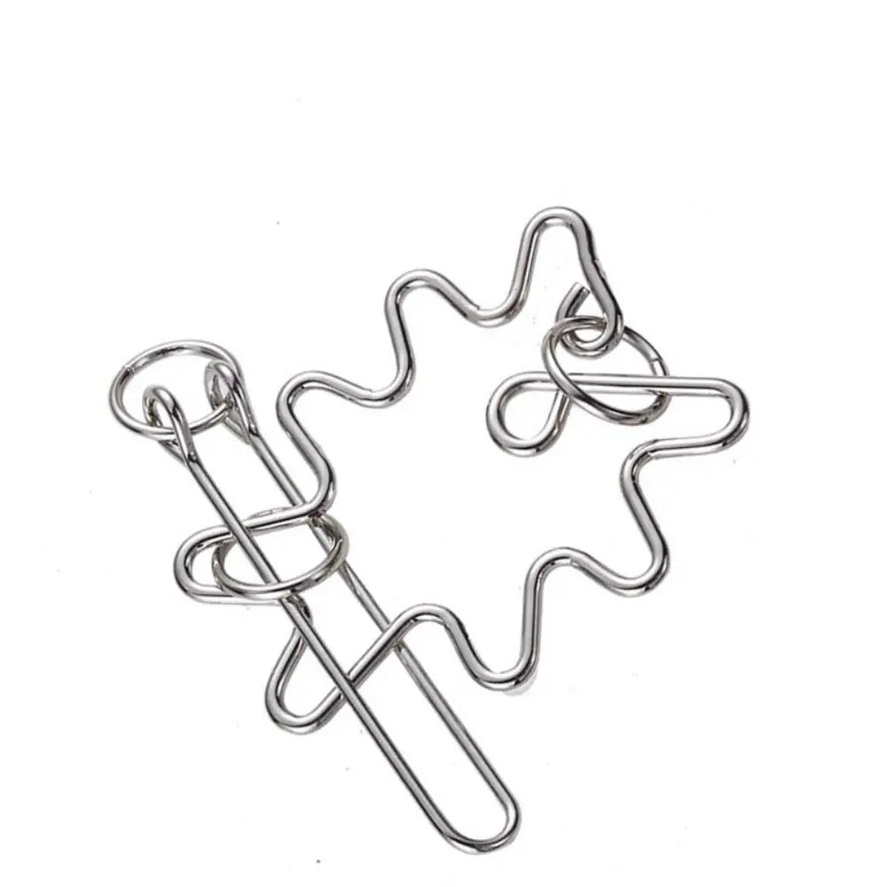 3D Metal Puzzle IQ Mind Teaser - Kong Ming Lock Interlocking Game for Adults and Children