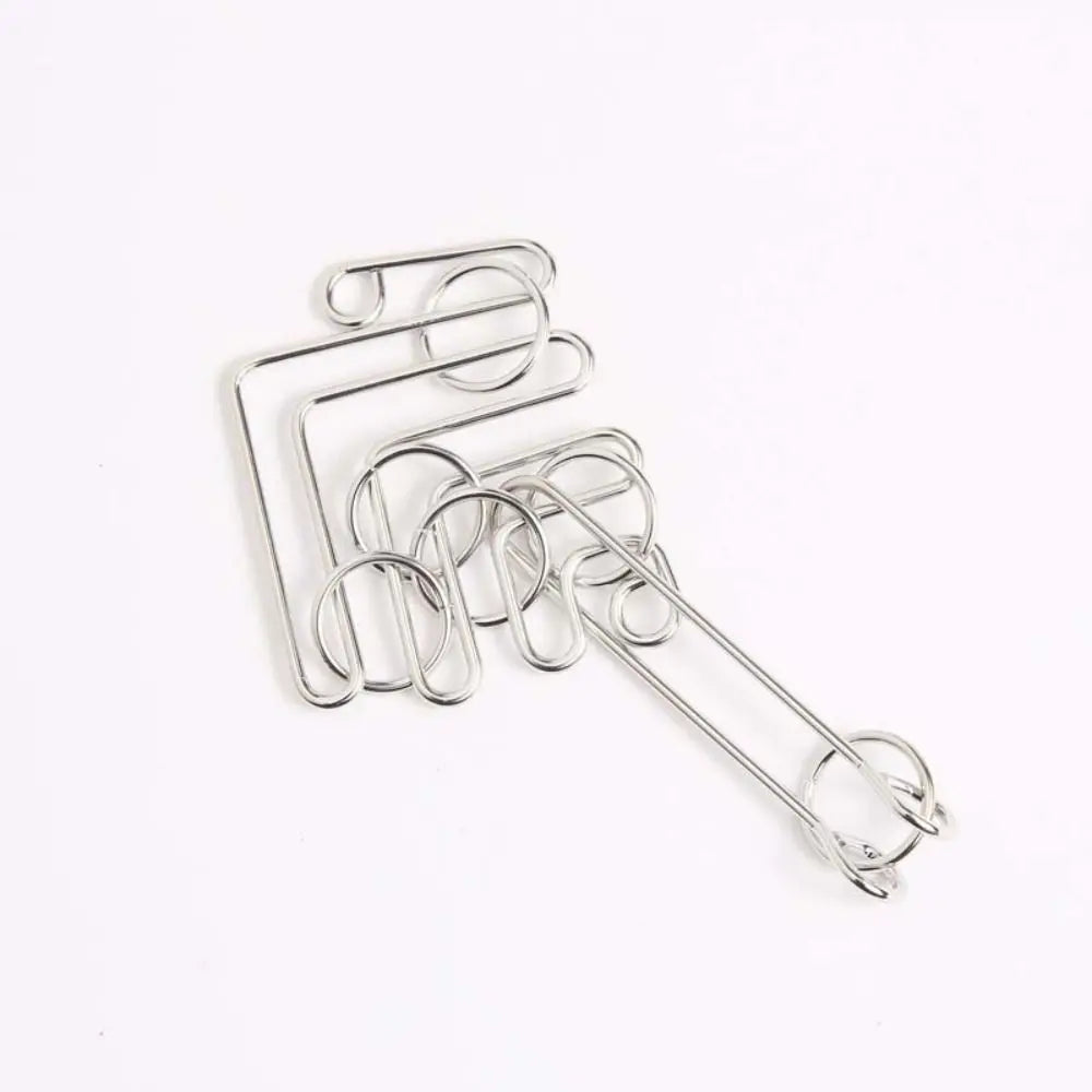 3D Metal Puzzle IQ Mind Teaser - Kong Ming Lock Interlocking Game for Adults and Children