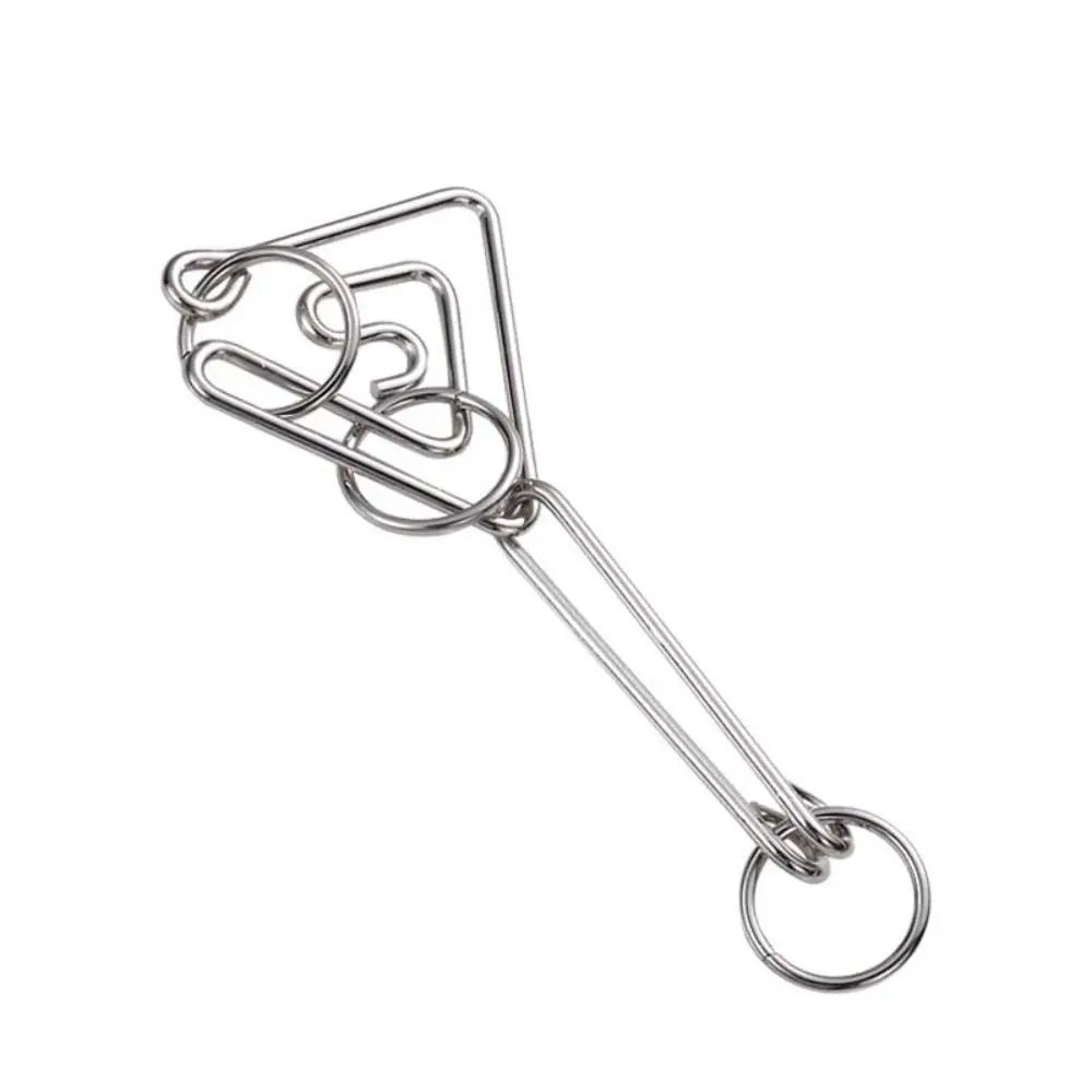 3D Metal Puzzle IQ Mind Teaser - Kong Ming Lock Interlocking Game for Adults and Children