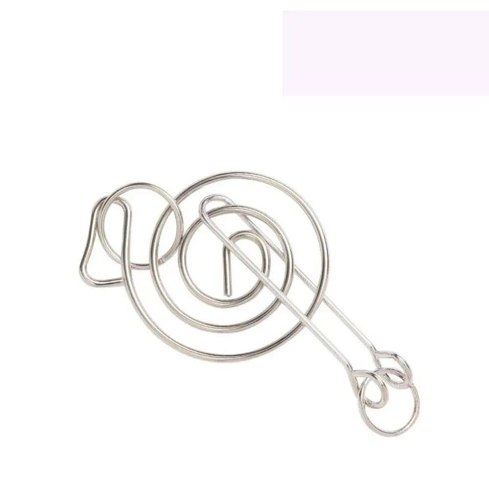 3D Metal Puzzle IQ Mind Teaser - Kong Ming Lock Interlocking Game for Adults and Children