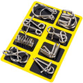 Intelligent Metal Chinese Ring Puzzle - Brain Teaser IQ Game for All Ages