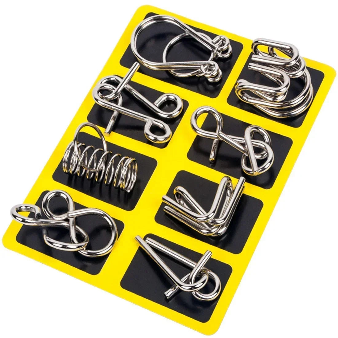 Intelligent Metal Chinese Ring Puzzle - Brain Teaser IQ Game for All Ages