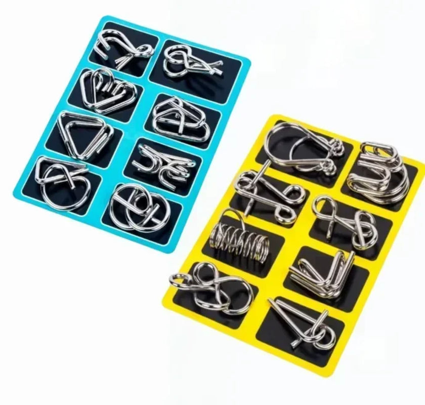 Intelligent Metal Chinese Ring Puzzle - Brain Teaser IQ Game for All Ages
