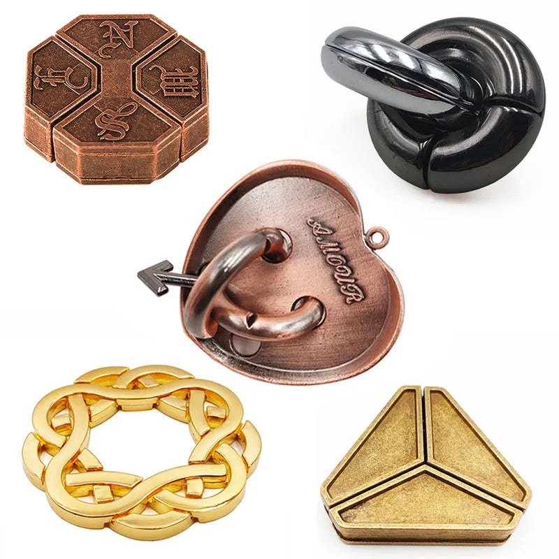 3D Metal Puzzle Toys for Children and Adults - IQ Brain Teaser and Casse Tete for Creative Minds