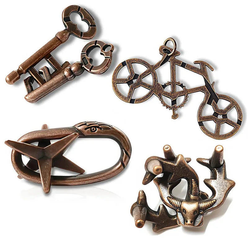 3D Metal Puzzle Toys for Children and Adults - IQ Brain Teaser and Casse Tete for Creative Minds