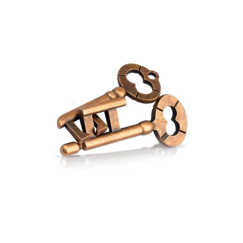 Metal Puzzle Brain Teaser IQ Test - Educational Mind Challenge for Adults and Children