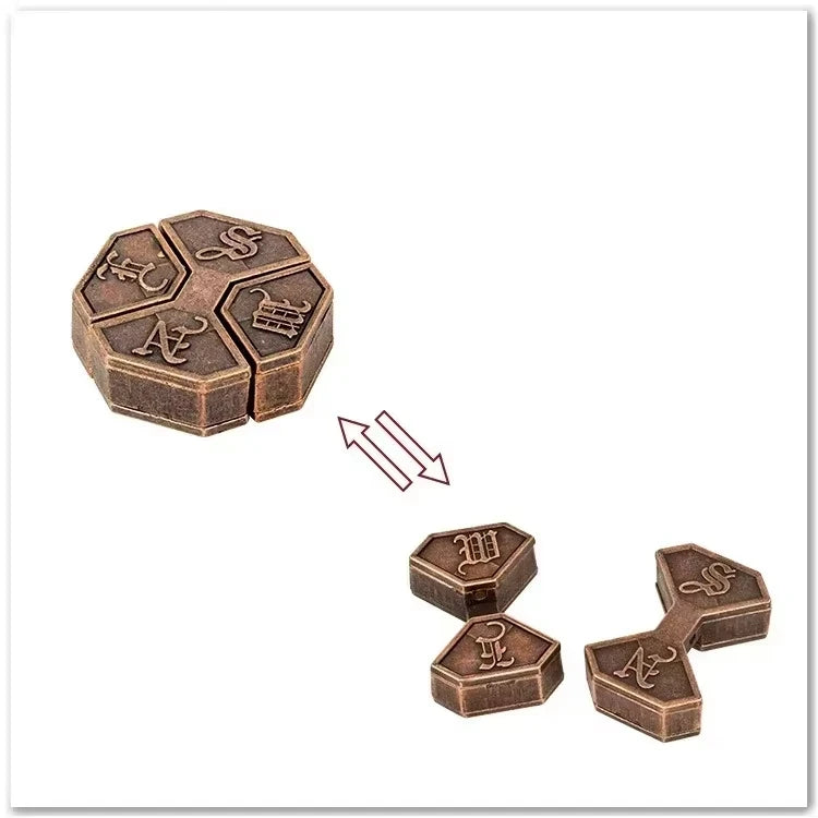 Engage Your Mind with the Creative Classic IQ Metal Brain Teaser - A Fun 3D Puzzle Game for All Ages!