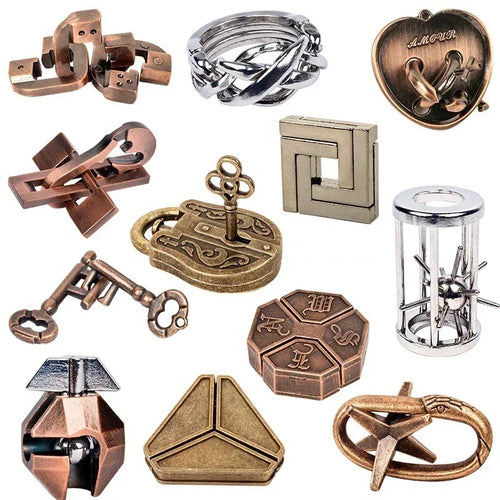 Engage Your Mind with the Creative Classic IQ Metal Brain Teaser - A Fun 3D Puzzle Game for All Ages!