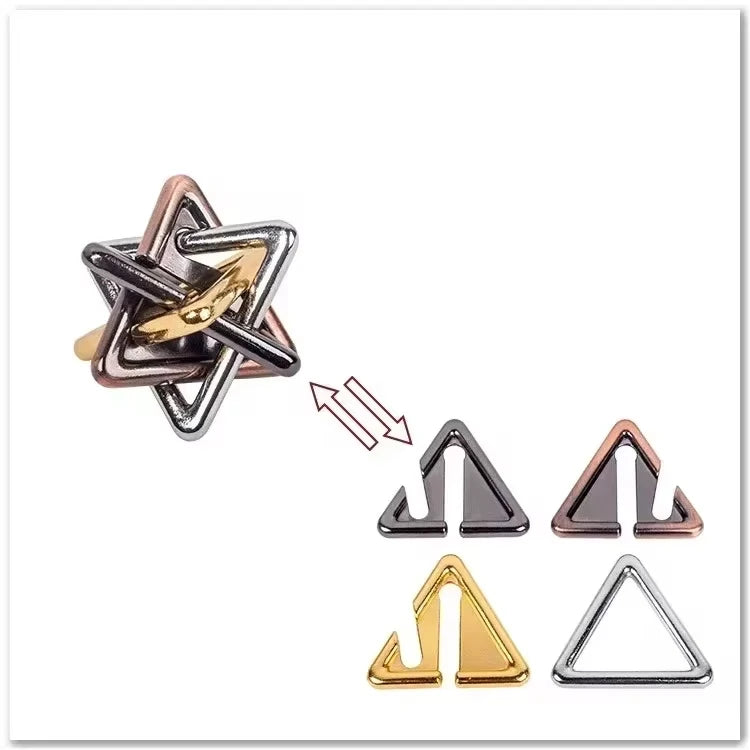 Engage Your Mind with the Creative Classic IQ Metal Brain Teaser - A Fun 3D Puzzle Game for All Ages!