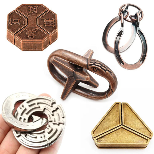 3D Metal Puzzle Toys for Children and Adults - IQ Brain Teaser and Casse Tete for Creative Minds