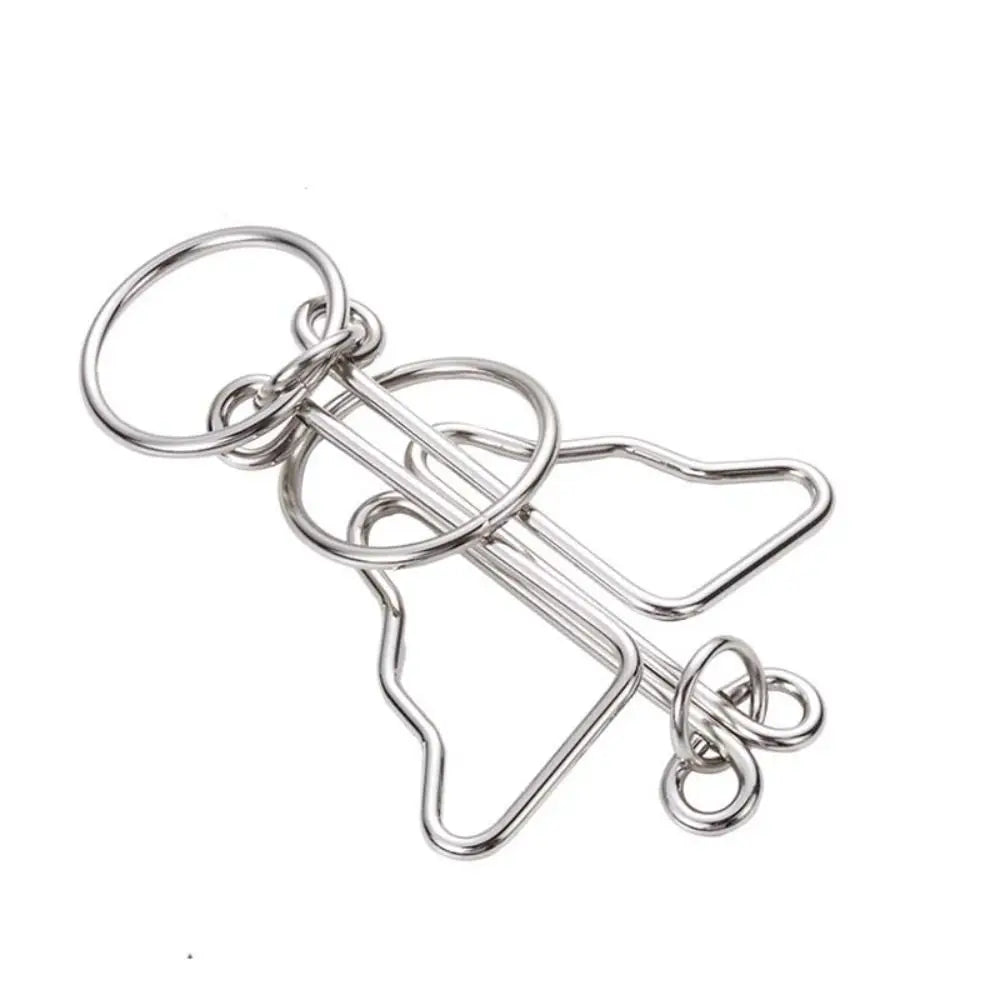 3D Metal Puzzle IQ Mind Teaser - Kong Ming Lock Interlocking Game for Adults and Children