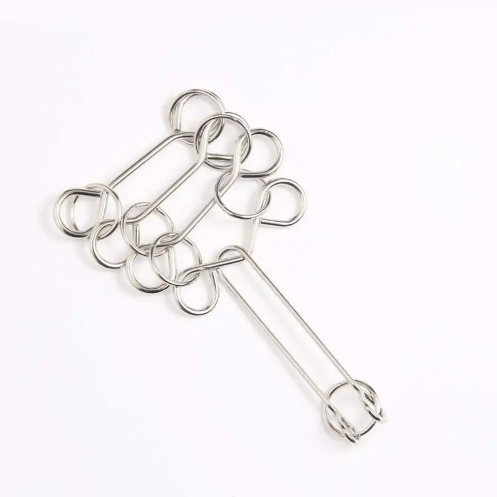 3D Metal Puzzle IQ Mind Teaser - Kong Ming Lock Interlocking Game for Adults and Children