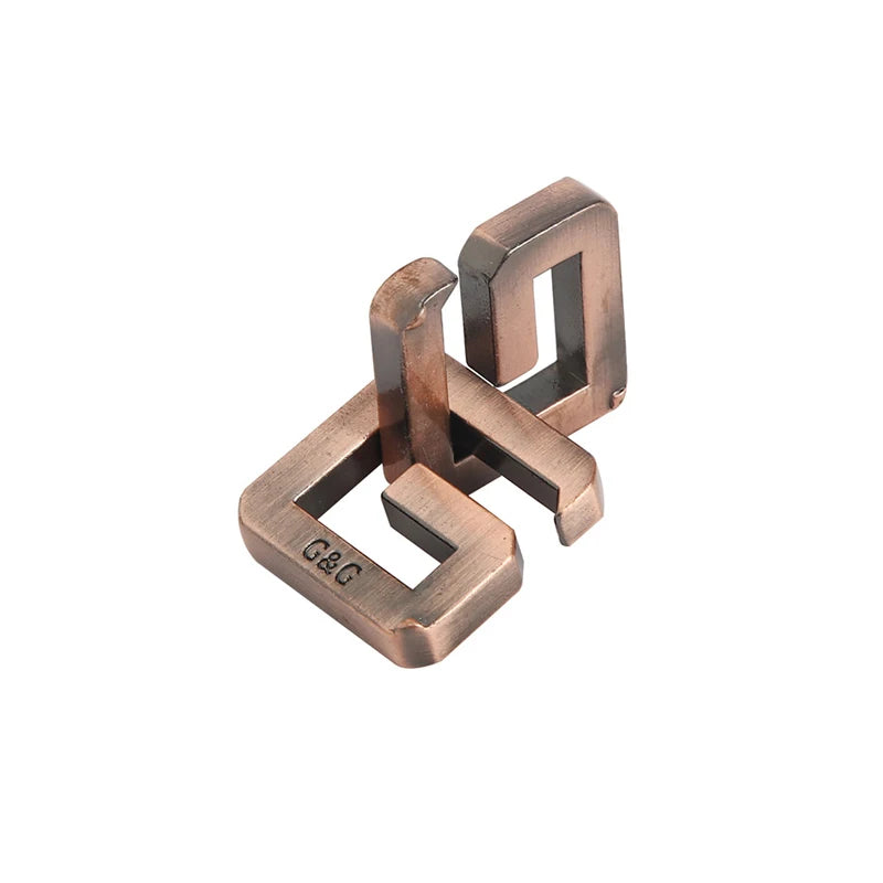 Metal Puzzle Brain Teaser IQ Test - Educational Mind Challenge for Adults and Children
