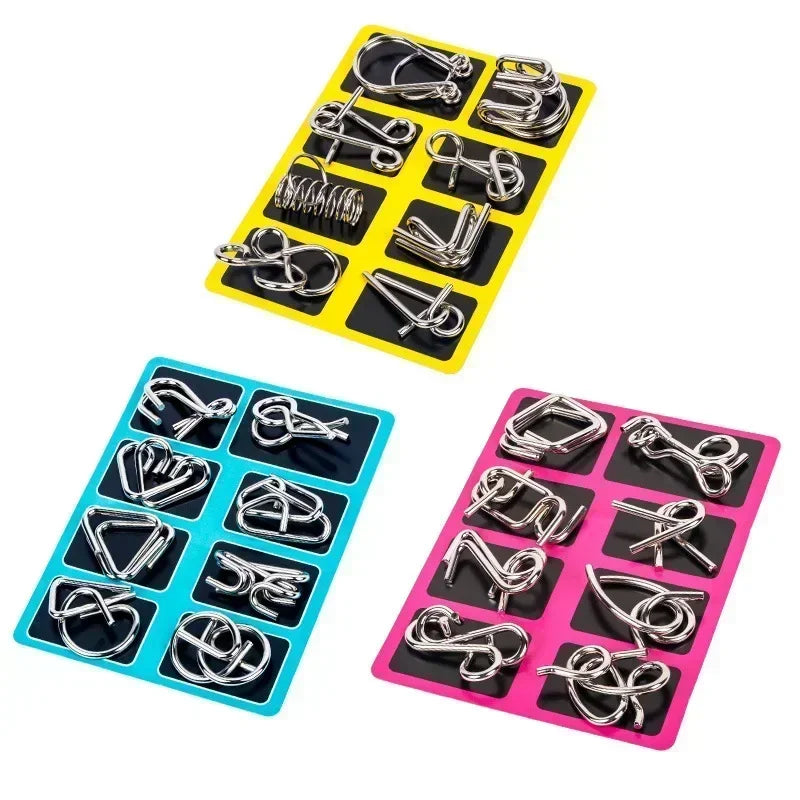 Intelligent Metal Chinese Ring Puzzle - Brain Teaser IQ Game for All Ages
